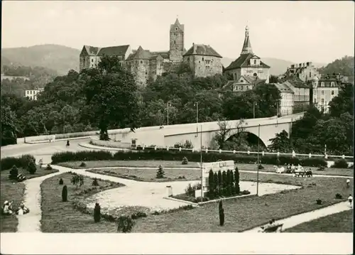 Postcard Elbogen (Eger) Loket Hrad Loket - Burg Elbogen mit Brücke 1960