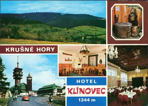 Postcard Sankt Joachimsthal Jáchymov Keilberg Hotel Klínovec 1244m 1975