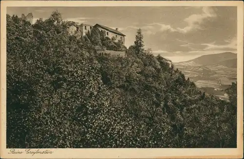 Bad Blankenburg Burgruine Greifenstein Gesamtansicht, Castle 1920