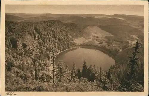 Feldberg (Schwarzwald) Feldsee aus der Vogelschau, Black-Forest-view 1920