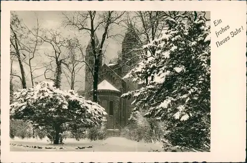 Ansichtskarte Speyer Kaiserdom Winterstimmung, Grusskarte Neues Jahr 1940