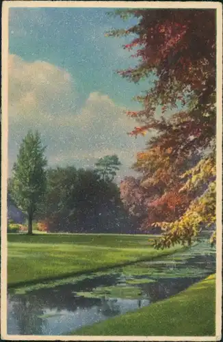 Ansichtskarte  Künstlerkarte, Kunst mit Landschaft "Herbststimmung" 1930