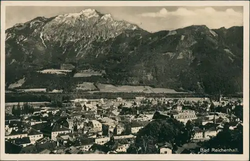 Bad Reichenhall Bad Reichenhall, Totalansicht mit Alpen Berge 1928