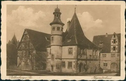 Rothenburg ob der Tauber Hegereiter-Haus, Gebäude Gesamtansicht 1924