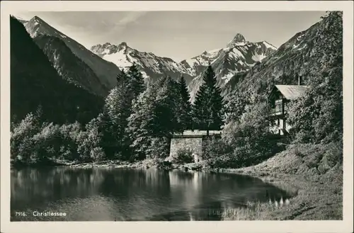 Oberstdorf (Allgäu) Christlessee, Panorama Blick Berge, Alpen 1940