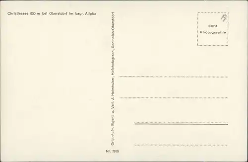 Oberstdorf (Allgäu) Christlessee, Panorama Blick Berge, Alpen 1940