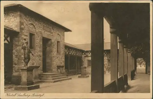 Bad Homburg vor der Höhe Römer - Kastell Saalburg, Teilansicht Burg, Castle 1925