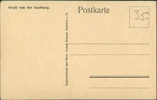 Bad Homburg vor der Höhe Römer - Kastell Saalburg, Teilansicht Burg, Castle 1925