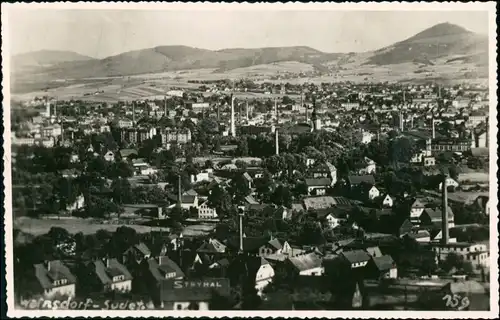 Postcard Warnsdorf Varnsdorf Blick auf Stadt und Fabriken 1929