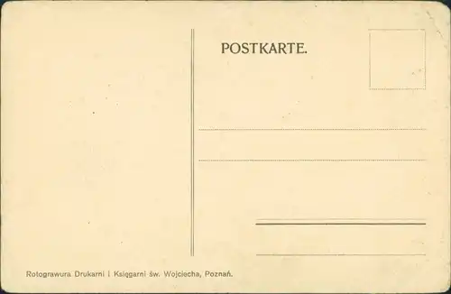 Postcard Deutsch Koschmin Koźminiec Kirche - Orgel 1925