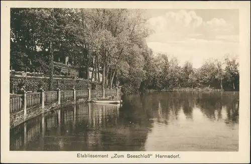 Ansichtskarte Hermsdorf-Berlin Etablissement Zum Seeschloß 1925