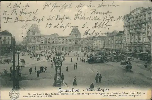 Sint-Joost-ten-Node-Brüssel   Bruxelles Rogierplatz / Place Rogier  1913