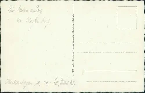 Postcard Henkenhagen Ustronie Morskie Düne bei Mondschein 1929