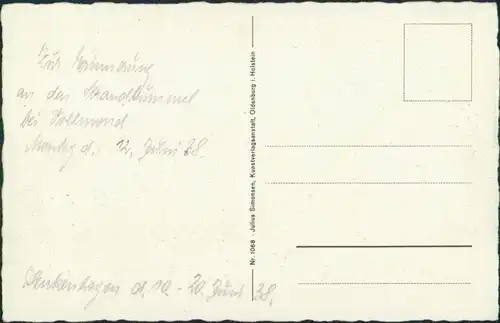 Postcard Henkenhagen Ustronie Morskie Abendstimmung - Düne 1928