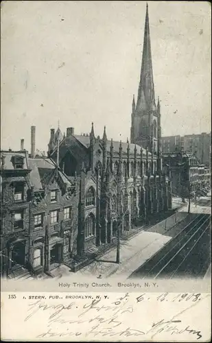 Postcard Brooklyn Straßn, Holy Church 1908