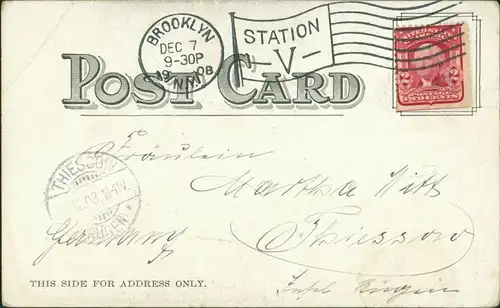 Postcard Brooklyn Straßn, Holy Church 1908