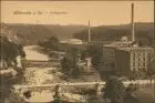 Ansichtskarte Mittweida Fabriken - Hallen, Schornsteine 1918
