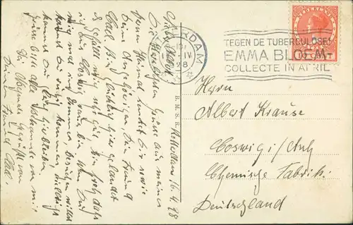 Postkaart Rotterdam Rotterdam Coolsingel - Straßenbahn 1928