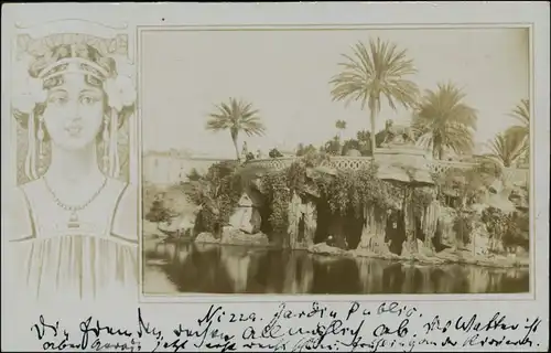 CPA Nizza Nice Privatfoto Ak Park 1907