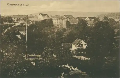 Ansichtskarte Lohmen (Sachsen) Panorama Blick auf Niederlohmen 1910