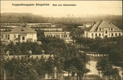 Königsbrück Kinspork Truppenübungsplatz, Blick vom Offizierskasino ( 1910