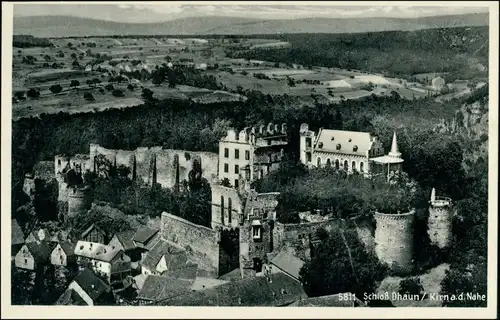 Ansichtskarte Hochstetten-Dhaun Luftbild Schloss Dhaun 1934