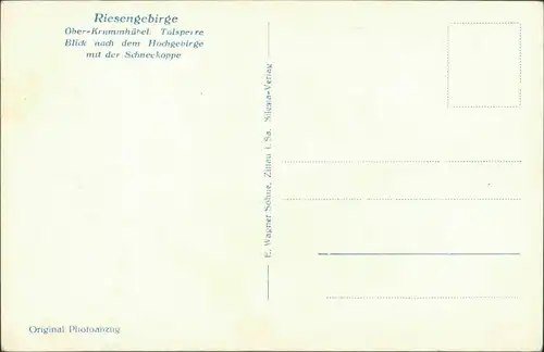 Postcard Krummhübel Karpacz Talsperre, Restaurant 1932