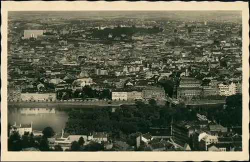 Postcard Prag Praha Blick über die Stadt 1929