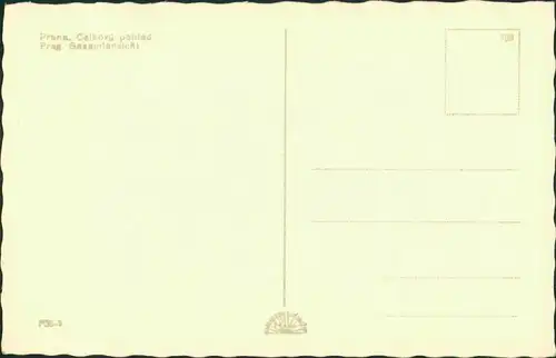 Postcard Prag Praha Blick über die Stadt 1929