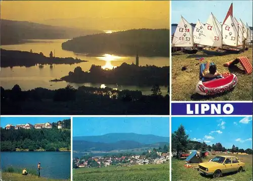 Lippen Lipno nad Vltavou Frymburk, Rekreace na Lipně, Lipno Horní Planá,  1985