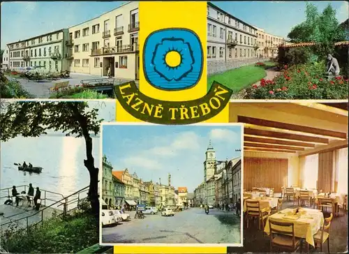 Postcard Třeboň Československé státní lázně 1975