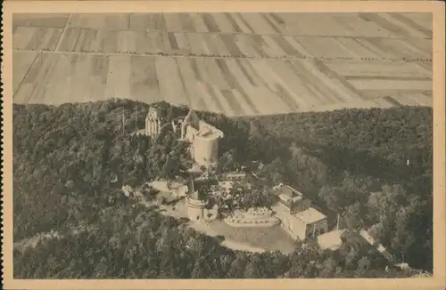 Kyffhäuserland Rothenburg vom Flugzeug aus (frühe Luftaufnahme) 1920
