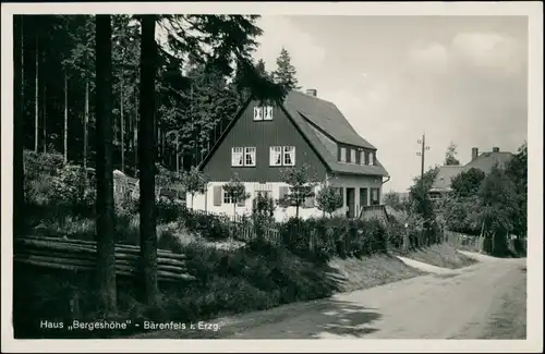 Bärenfels (Erzgebirge)-Altenberg (Erzgebirge) Haus "Bergeshöhe",  1937
