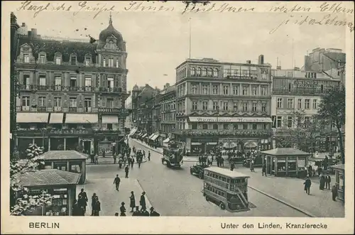 Mitte-Berlin Unter den Linden, Geschäfte, Verkehr Bus Kiosk 1928