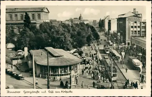 Ansichtskarte Hannover Georgstraße Kröpcke 1955