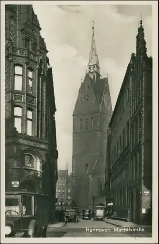 Foto Hannover Straße, Apotheke - Marktkirche 1930 Privatfoto