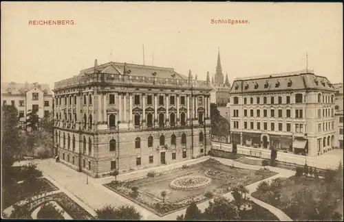Postcard Reichenberg Liberec Schloßgasse 1913