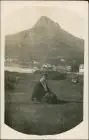 Kapstadt Kaapstad Tafelberg - Frau, Stadt Privatfoto AK 1927 Privatfoto
