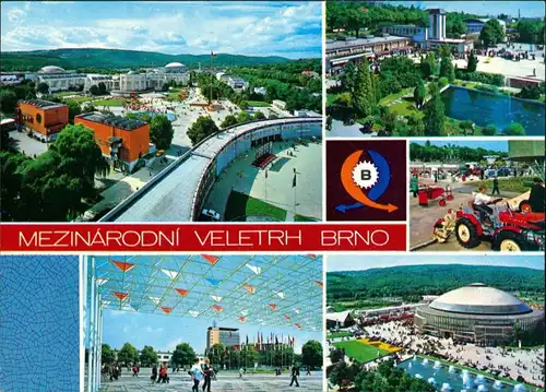 Postcard Brünn Brno Mezinárodní veletrh/Messegelände 1985