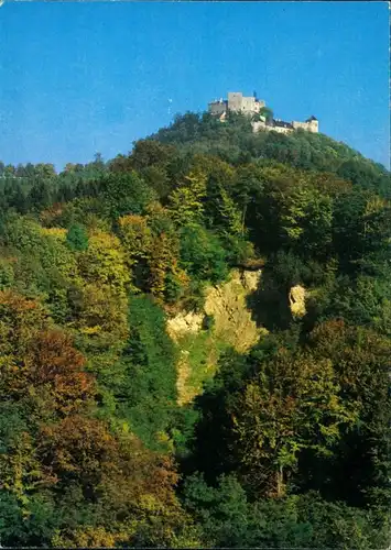 Postcard Buchlowitz Buchlovice hrad Buchlov/Burg Buchlau mit Felsen 1980