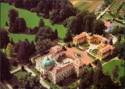 Postcard Buchlowitz Buchlovice Zámek/Schloss Luftbild 1980