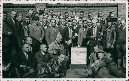 Foto Pirna Kraftfahrer der KFZ Besch Kom 1939 Privatfoto