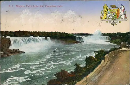 Niagara Falls (Ontario) Horseshoe Falls/Canadian Falls Stempel Ontario 1929