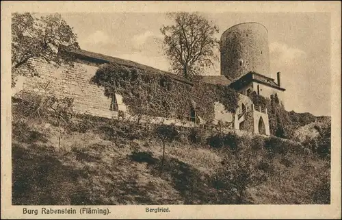 Ansichtskarte Rabenstein (Fläming) Bergfried Burg Rabenstein 1927