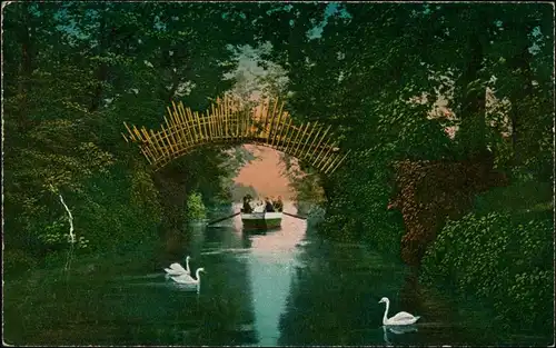 Wörlitz-Oranienbaum-Wörlitz Landschaftspark Wörlitz Sonnenbrücke 1915