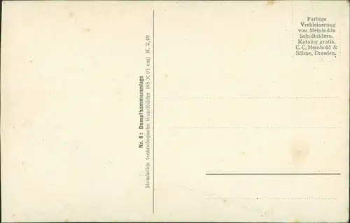 Ansichtskarte  Künstlerkarte Dampfhammeranlage 1914