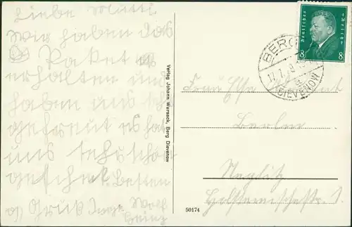 Postcard Berg Dievenow Dziwnów Strandhalle 1927