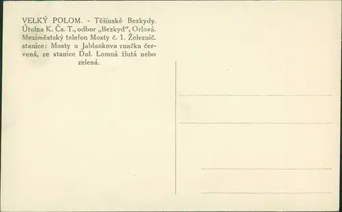 Ober Lomna Horní Lomná Łomna Górna Velký Polom   Beskydy) Beskiden 1928