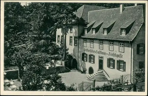 Ansichtskarte Heidelberg REstaurant zur Hirschgasse 1955