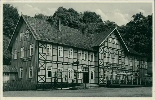 Ansichtskarte Hasselfelde Gast- und Logierhaus Zum Burgstieg 1940